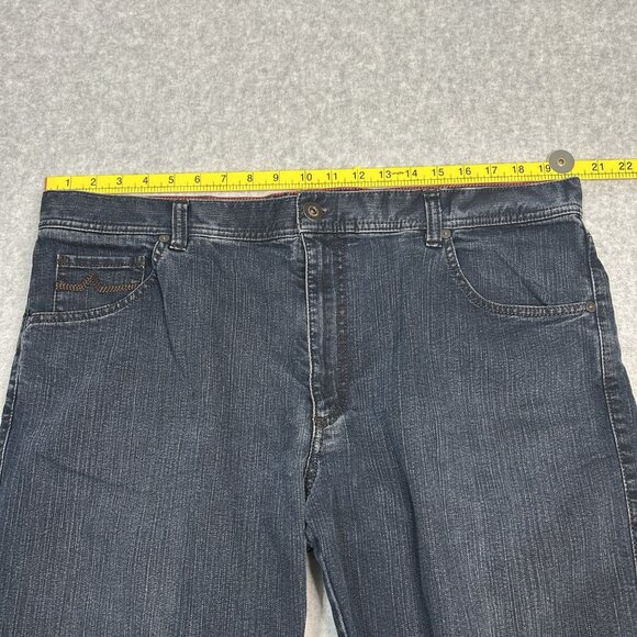 ALBERTO Jeans Mens 40x29.5 Mid Rise Modern Fit T400 Stone Denim Detail Blue - Picture 6 of 13